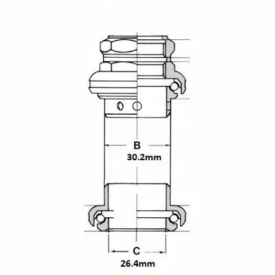 Jeu De Direction Noir Tange 1 Pouce 2 Jeu De Direction Noir Tange 1 Pouce – Image 2