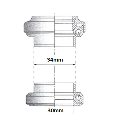 Jeu De Direction Tange 1 1/8 Diamètre 28,6 Mm 2 Jeu De Direction Tange 1 1/8 Diamètre 28,6 Mm – Image 2