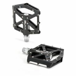 Pédales Ultra Plates Pour VTT Et BMX Noir Et Argent - XLC