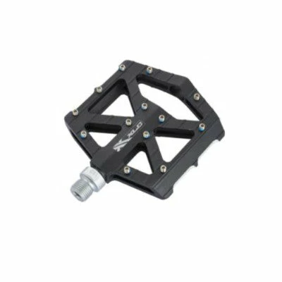 Pédales Ultra Plates Pour VTT Et BMX Noir Et Argent - XLC 2 Pédales Ultra Plates Pour VTT Et BMX Noir Et Argent - XLC – Image 2