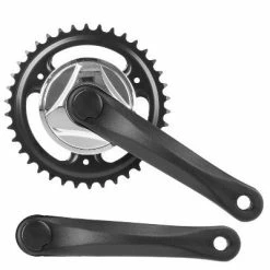 Messingschlager Pédalier Mono Plateau 38 Dents Noir Vélo 5 à 8 Vitesses