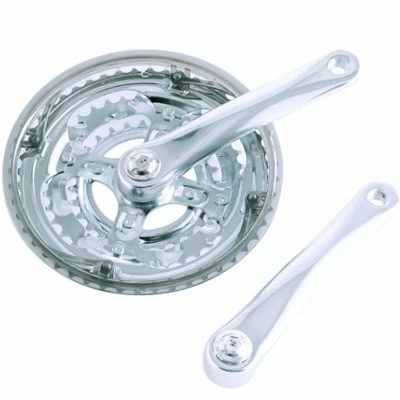 Point Pédalier Vélo Trois Plateaux 48 / 38 / 28 En Acier 1 Point Pédalier Vélo Trois Plateaux 48 / 38 / 28 En Acier