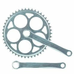 Messingschlager Pédalier Vintage Mono Plateau à Clavette