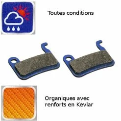 Brakco Plaquettes Organiques Kevlar Pour Frein à Disque De Vélo XTR -Velo Pioneur Soldes Boutique plaquettes organiques kevlar pour frein a disque de velo xtr full 3