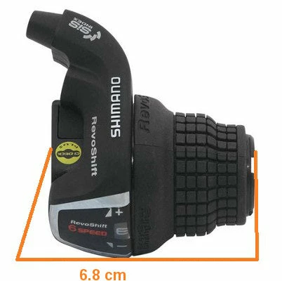Poignée Rotative Vélo 6 Vitesses Revoshift Shimano 3 Poignée Rotative Vélo 6 Vitesses Revoshift Shimano – Image 3