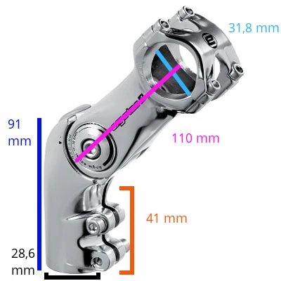 Ergotec-Humpert Potence Ahead Surélevée Octopus 50 Ergotec 110 Mm 2 Ergotec-Humpert Potence Ahead Surélevée Octopus 50 Ergotec 110 Mm – Image 2