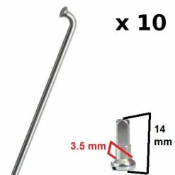 CN-Spoke Rayons Roue De Vélo Avec écrous à Rayon - Kit De 10 Pièces -Velo Pioneur Soldes Boutique rayons roue de velo avec ecrous a rayon kit de 10 pieces full 5