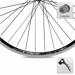 Rodi Roue Arrière 26 Pouces Vélo VTT Pour Cassette Shimano FreeWay