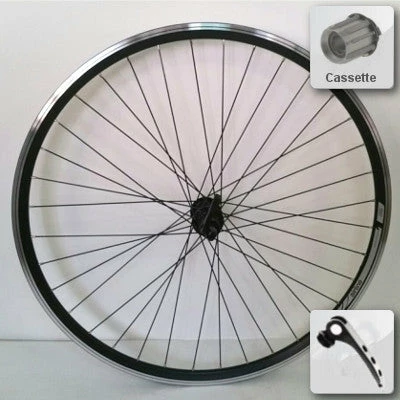 Roue Arrière Vélo 28 Pouces à Cassette Noire Airline Rodi 1 Roue Arrière Vélo 28 Pouces à Cassette Noire Airline Rodi