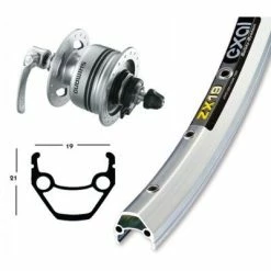 Exal Roue De 28 Pouces Avec Dynamo Dans Moyeu DH3N72 -Velo Pioneur Soldes Boutique roue de 28 pouces avec dynamo dans moyeu dh3n72 full 4