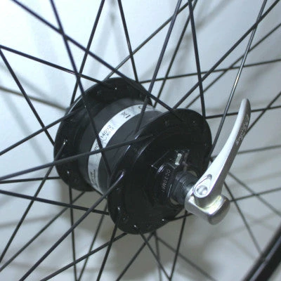 Roue Vélo Avant Noire Moyeu Dynamo 28 Pouces Rodi 3 Roue Vélo Avant Noire Moyeu Dynamo 28 Pouces Rodi – Image 3