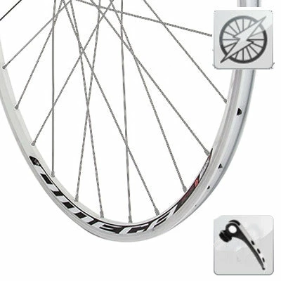 Mach1 Roue Vélo Course De 700 Avec Dynamo Dans Moyeu à Serrage Rapide 1 Mach1 Roue Vélo Course De 700 Avec Dynamo Dans Moyeu à Serrage Rapide