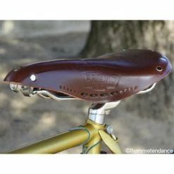 Selle Vélo Cuir Brooks B17 Carved Brun Pour Homme -Velo Pioneur Soldes Boutique selle velo cuir brooks b17 carved brun pour homme full 4