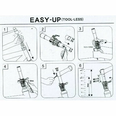 Tube Aheadset à Réglage Rapide En Hauteur Easy Up Satori 4 Tube Aheadset à Réglage Rapide En Hauteur Easy Up Satori – Image 4